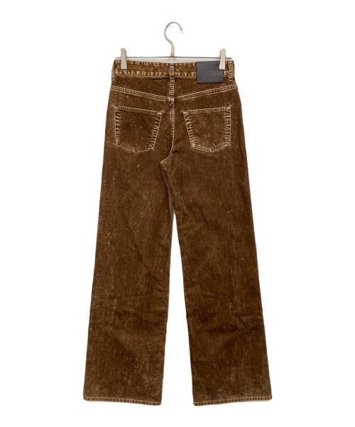 LOEWE（ロエベ）LOEWE (ロエベ) フロック加工ミッドライズジーンズ ブラウン サイズ:34の古着・服飾アイテム