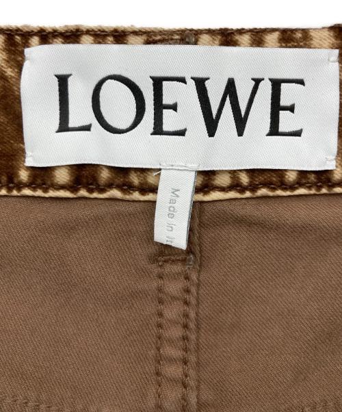 LOEWE（ロエベ）LOEWE (ロエベ) フロック加工ミッドライズジーンズ ブラウン サイズ:34の古着・服飾アイテム