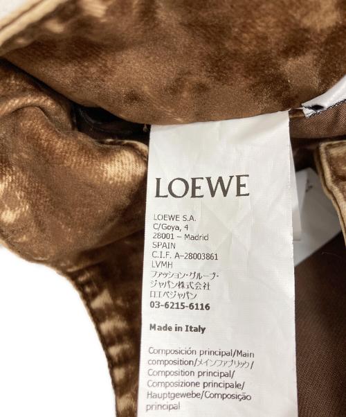 LOEWE（ロエベ）LOEWE (ロエベ) フロック加工ミッドライズジーンズ ブラウン サイズ:34の古着・服飾アイテム