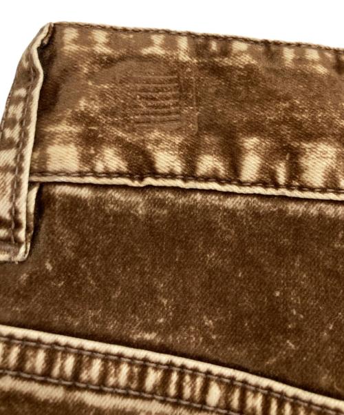 LOEWE（ロエベ）LOEWE (ロエベ) フロック加工ミッドライズジーンズ ブラウン サイズ:34の古着・服飾アイテム