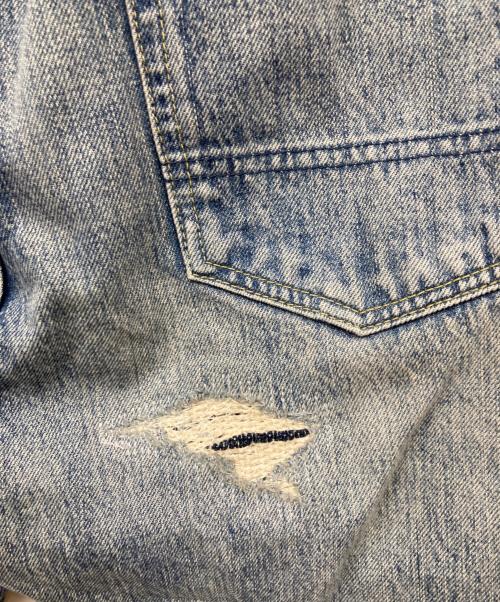FDMTL（ファンダメンタル）FDMTL (ファンダメンタル) ダメージ加工デニムパンツ ブルー サイズ:W30の古着・服飾アイテム