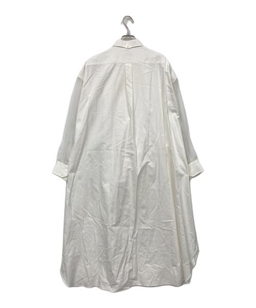 HYKE（ハイク）HYKE (ハイク) BIOTOP (ビオトープ) 長袖ワンピース ホワイト サイズ:2の古着・服飾アイテム