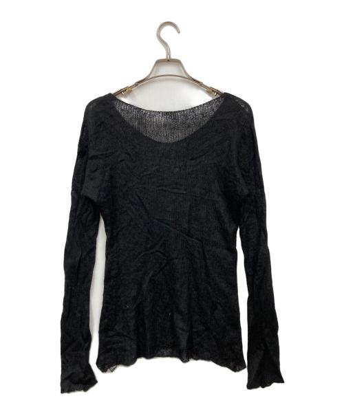 e BIOTOP（ビオトープ）e BIOTOP (ビオトープ) モヘア混ニット ブラック サイズ:Fの古着・服飾アイテム