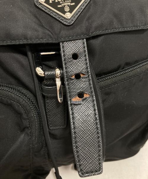 PRADA（プラダ）PRADA (プラダ) ナイロンバックパック ブラックの古着・服飾アイテム