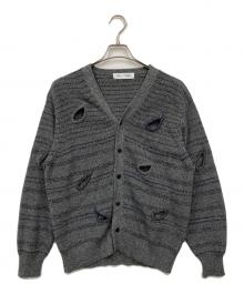 TOGA TOO（トーガ・トゥ）の古着「HOLE KNIT CARDIGAN」｜グレー