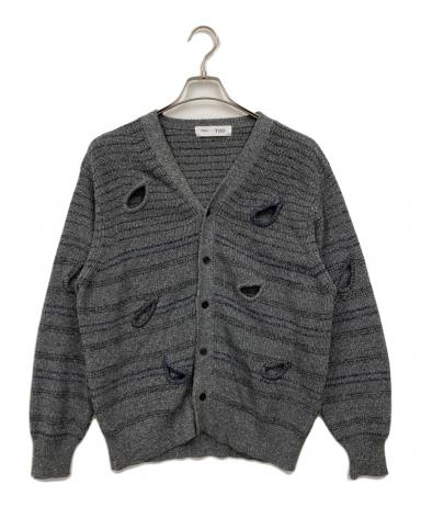 中古・古着通販】TOGA TOO (トーガ・トゥ) HOLE KNIT CARDIGAN グレー 