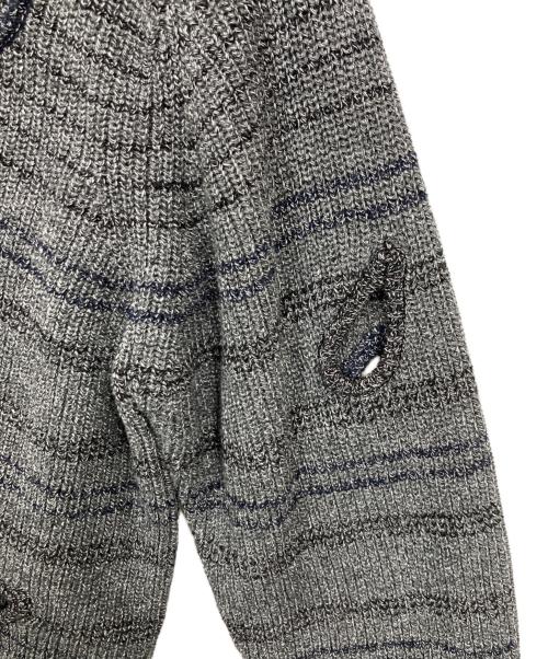 TOGA TOO（トーガ・トゥ）TOGA TOO (トーガ・トゥ) HOLE KNIT CARDIGAN グレー サイズ:Mの古着・服飾アイテム