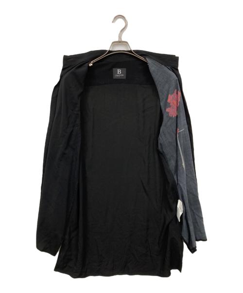 B Yohji Yamamoto（ビーヨウジヤマモト）B Yohji Yamamoto (ビーヨウジヤマモト) 一輪花 ロングシャツ ブラック サイズ:1の古着・服飾アイテム