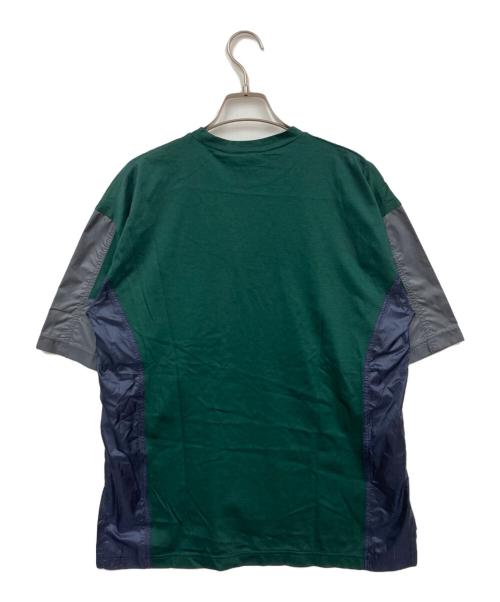 nagonstans（ナゴンスタンス）nagonstans (ナゴンスタンス) combination t-shirt グリーン サイズ:MEDIUM 未使用品の古着・服飾アイテム