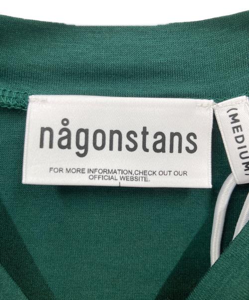 nagonstans（ナゴンスタンス）nagonstans (ナゴンスタンス) combination t-shirt グリーン サイズ:MEDIUM 未使用品の古着・服飾アイテム