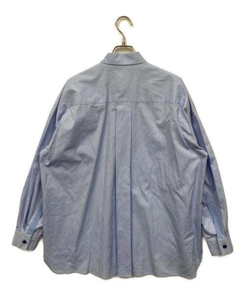 nagonstans（ナゴンスタンス）nagonstans (ナゴンスタンス) パッチワークシャツ ブルー サイズ:MEDIUMの古着・服飾アイテム