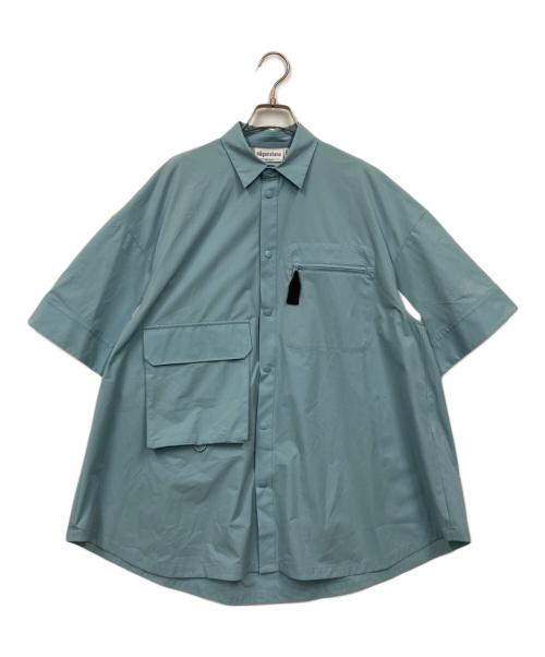 nagonstans（ナゴンスタンス）nagonstans (ナゴンスタンス) teck shirt スカイブルー サイズ:MEDIUMの古着・服飾アイテム