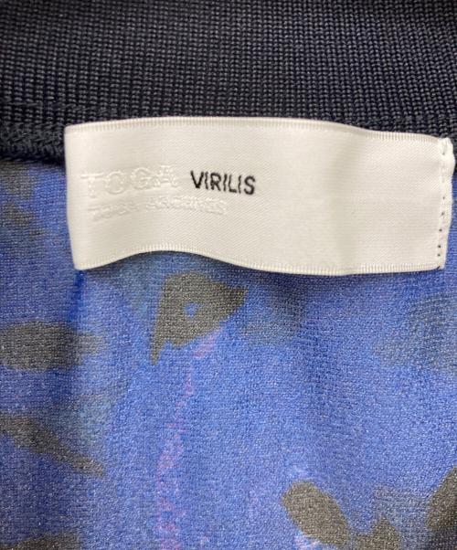 TOGA VIRILIS（トーガ ビリリース）TOGA VIRILIS (トーガ ビリリース) Sheer jersey print T-shirt ブルー サイズ:46 未使用品の古着・服飾アイテム