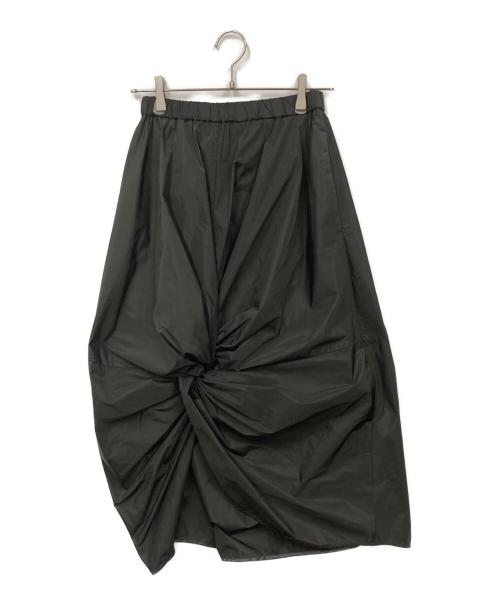nagonstans（ナゴンスタンス）nagonstans (ナゴンスタンス) draping skirt グレー サイズ:SMALLの古着・服飾アイテム