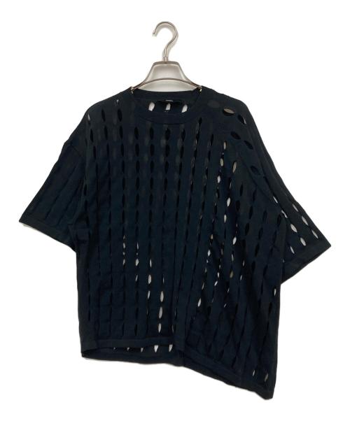DIESEL（ディーゼル）DIESEL (ディーゼル) 半袖ニット ブラック サイズ:Sの古着・服飾アイテム
