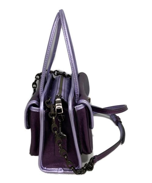 COACH（コーチ）COACH (コーチ) ターンロックサファリトート パープルの古着・服飾アイテム