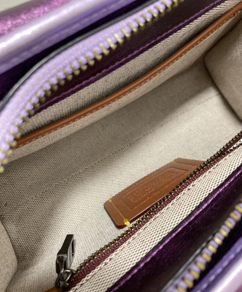 COACH（コーチ）COACH (コーチ) ターンロックサファリトート パープルの古着・服飾アイテム