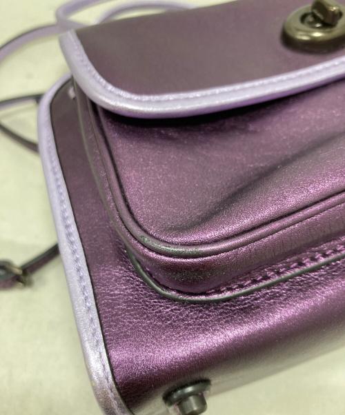 COACH（コーチ）COACH (コーチ) ターンロックサファリトート パープルの古着・服飾アイテム