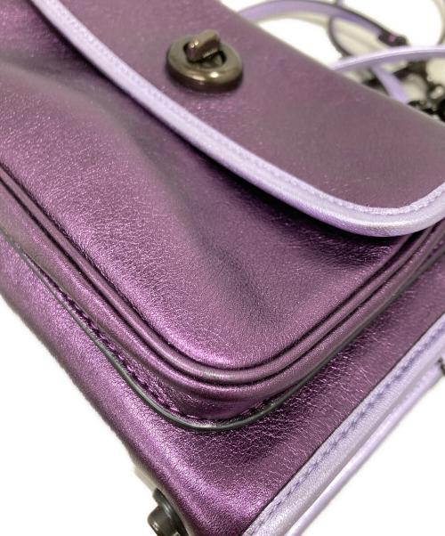 COACH（コーチ）COACH (コーチ) ターンロックサファリトート パープルの古着・服飾アイテム
