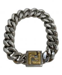 FENDI（フェンディ）の古着「FFロゴチェーン ブレスレット」｜シルバー