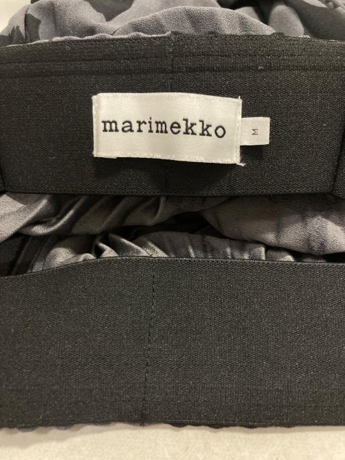 marimekko（マリメッコ）marimekko (マリメッコ) フラワープリーツスカート グレー サイズ:Ｍの古着・服飾アイテム