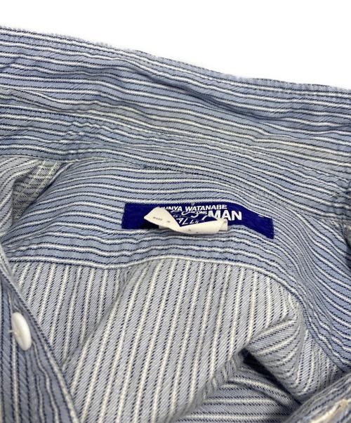 COMME des GARCONS JUNYA WATANABE MAN（コム デ ギャルソン ジュンヤ ワタナベ マン）COMME des GARCONS JUNYA WATANABE MAN (コム デ ギャルソン ジュンヤ ワタナベ マン) POST O'ALLS (ポストオーバーオールズ) 半袖シャツ ブルー サイズ:Mの古着・服飾アイテム