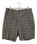 RRLダブルアールエル）の古着「チェックハーフパンツ」｜グリーン
