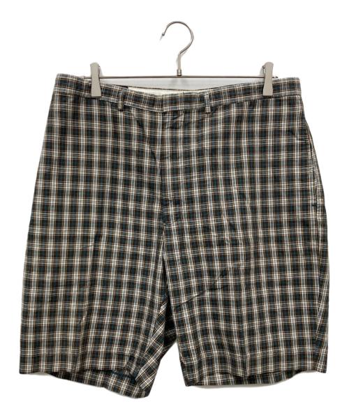 RRL（ダブルアールエル）RRL (ダブルアールエル) チェックハーフパンツ グリーン サイズ:W34の古着・服飾アイテム