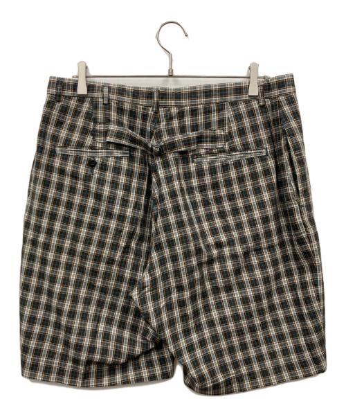RRL（ダブルアールエル）RRL (ダブルアールエル) チェックハーフパンツ グリーン サイズ:W34の古着・服飾アイテム