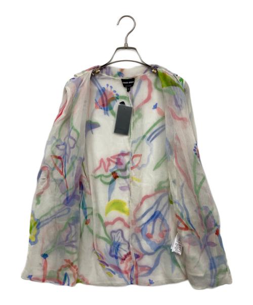 GIORGIO ARMANI（ジョルジョアルマーニ）GIORGIO ARMANI (ジョルジョアルマーニ) シアージャケット マルチカラー サイズ:38 未使用品の古着・服飾アイテム