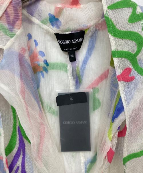 GIORGIO ARMANI（ジョルジョアルマーニ）GIORGIO ARMANI (ジョルジョアルマーニ) シアージャケット マルチカラー サイズ:38 未使用品の古着・服飾アイテム