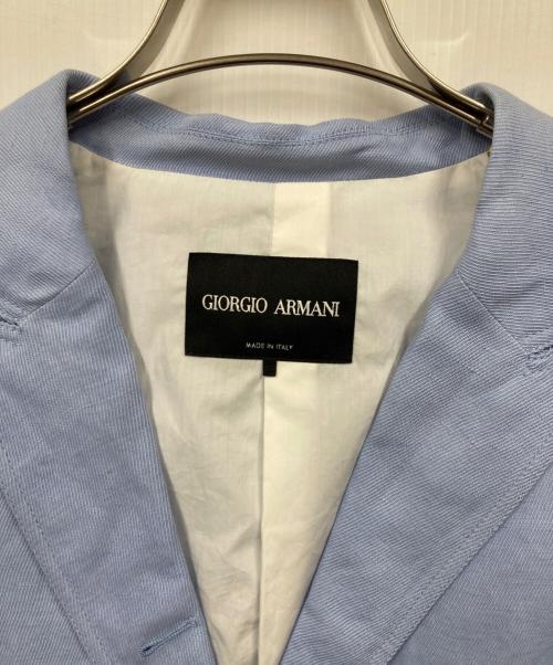 GIORGIO ARMANI（ジョルジョアルマーニ）GIORGIO ARMANI (ジョルジョアルマーニ) ジャケット スカイブルー サイズ:46 未使用品の古着・服飾アイテム