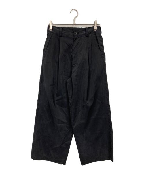 ssstein（シュタイン）ssstein (シュタイン) SILK NYLON EASY WIDE TROUSERS ブラック サイズ:Sの古着・服飾アイテム