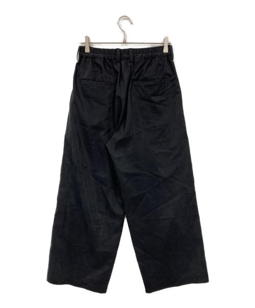 ssstein（シュタイン）ssstein (シュタイン) SILK NYLON EASY WIDE TROUSERS ブラック サイズ:Sの古着・服飾アイテム