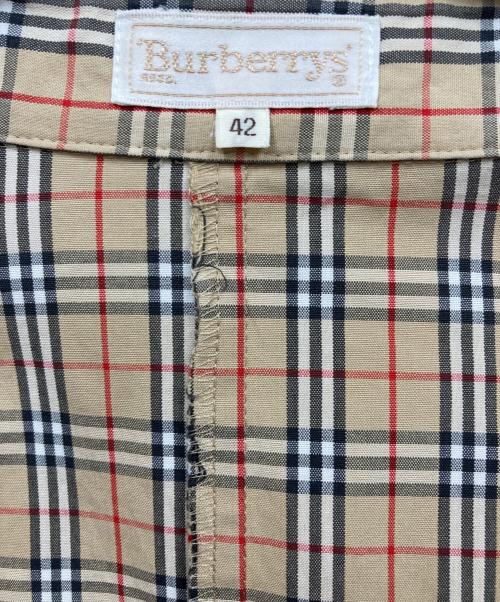 Burberry's（バーバリーズ）Burberry's (バーバリーズ) ノヴァチェックシャツ ブラウン サイズ:42の古着・服飾アイテム