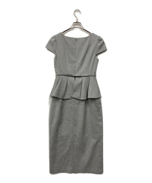 CELFORD（セルフォード）CELFORD (セルフォード) ペプラムタイトワンピース グレー サイズ:36の古着・服飾アイテム