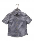 Vivienne Westwood RED LABELヴィヴィアンウエストウッドレッドレーベル）の古着「オーブデザイン半袖シャツ」｜ブルー