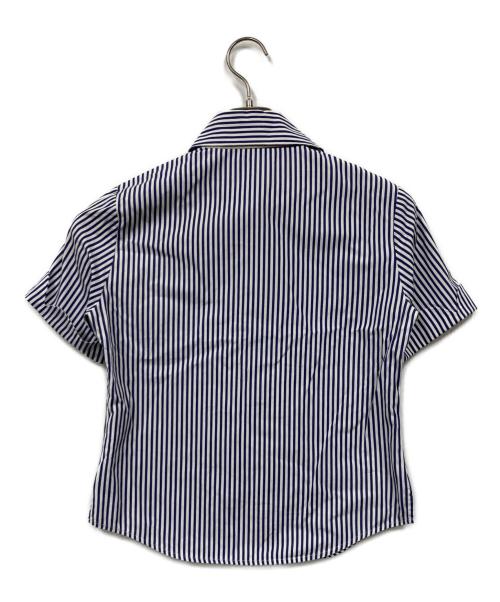 Vivienne Westwood RED LABEL（ヴィヴィアンウエストウッドレッドレーベル）Vivienne Westwood RED LABEL (ヴィヴィアンウエストウッドレッドレーベル) オーブデザイン半袖シャツ ブルー サイズ:Sの古着・服飾アイテム