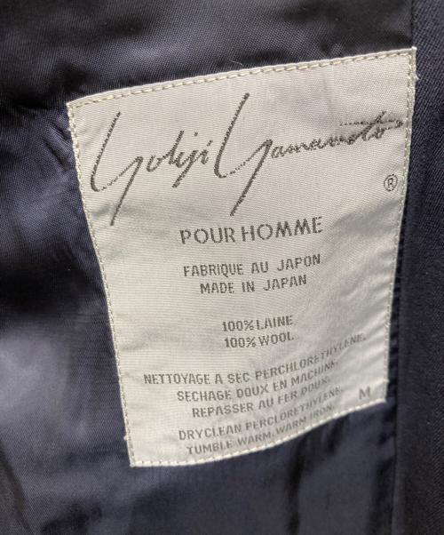 Yohji Yamamoto pour homme（ヨウジヤマモト プールオム）Yohji Yamamoto pour homme (ヨウジヤマモト プールオム) ケンタ犬刺繍テーラードジャケット ネイビー サイズ:Mの古着・服飾アイテム