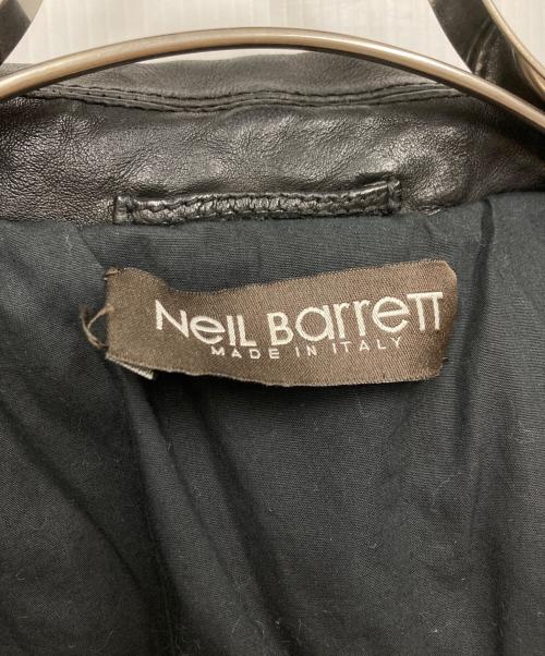 NEIL BARRETT（ニールバレット）NEIL BARRETT (ニールバレット) レザージャケット ブラック サイズ:Mの古着・服飾アイテム