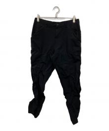 BLACK COMME des GARCONS（ブラックコムデギャルソン）の古着「シャーリングパンツ」｜ブラック