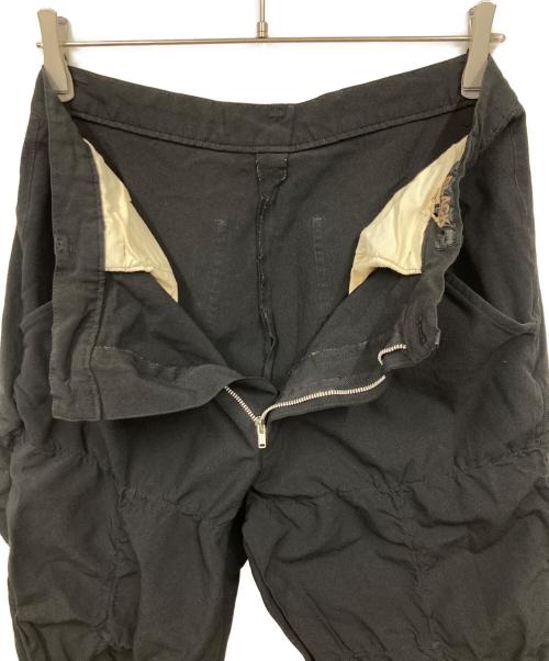 BLACK COMME des GARCONS（ブラックコムデギャルソン）BLACK COMME des GARCONS (ブラックコムデギャルソン) シャーリングパンツ ブラック サイズ:Lの古着・服飾アイテム
