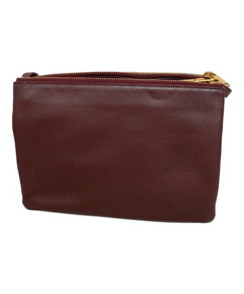 CELINE（セリーヌ）CELINE (セリーヌ) ショルダーバッグ ボルドーの古着・服飾アイテム