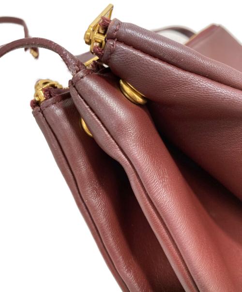 CELINE（セリーヌ）CELINE (セリーヌ) ショルダーバッグ ボルドーの古着・服飾アイテム