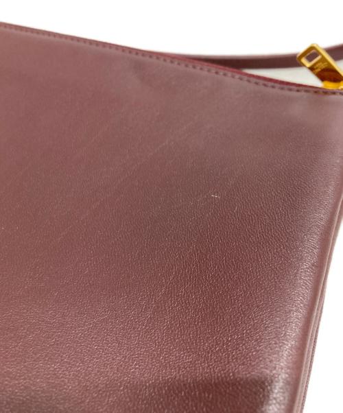 CELINE（セリーヌ）CELINE (セリーヌ) ショルダーバッグ ボルドーの古着・服飾アイテム