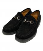 GUCCIグッチ）の古着「ローファー」｜ブラック