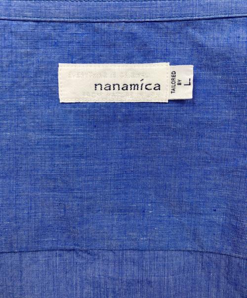 nanamica（ナナミカ）nanamica (ナナミカ) END ON END S/S SHIRT ブルー サイズ:Lの古着・服飾アイテム