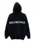 BALENCIAGA (バレンシアガ) バックロゴプリントプルオーバーパーカー ブラック サイズ:XS：30000円