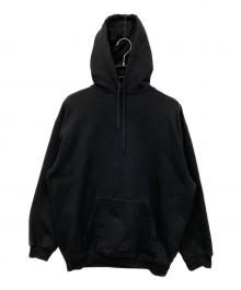 BALENCIAGA（バレンシアガ）の古着「バックロゴプリントプルオーバーパーカー」｜ブラック