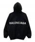 BALENCIAGA (バレンシアガ) バックロゴプリントプルオーバーパーカー ブラック サイズ:XS：30000円